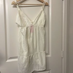 Cream white bikini cover up